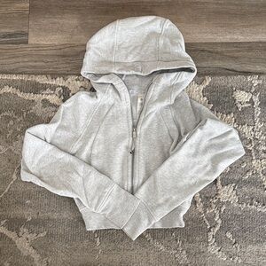 lululemon athletica Light Gray Women's Hooded Zip Sweatshirt